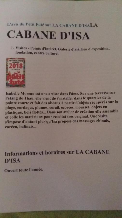 La Cabane D'Isa Sète Kültér fotó